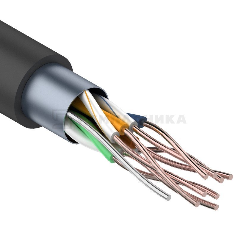 Кабель наружный FTP 4PR 24AWG, CAT5e (OUTDOOR) (бухта 305 м) REXANT 01-0146   в Гусь-Хрустальном