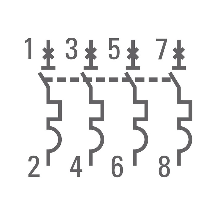 Выключатель автоматический 4P 25А (C) 4,5kA ВА 47-63N EKF PROxima  в Гусь-Хрустальном