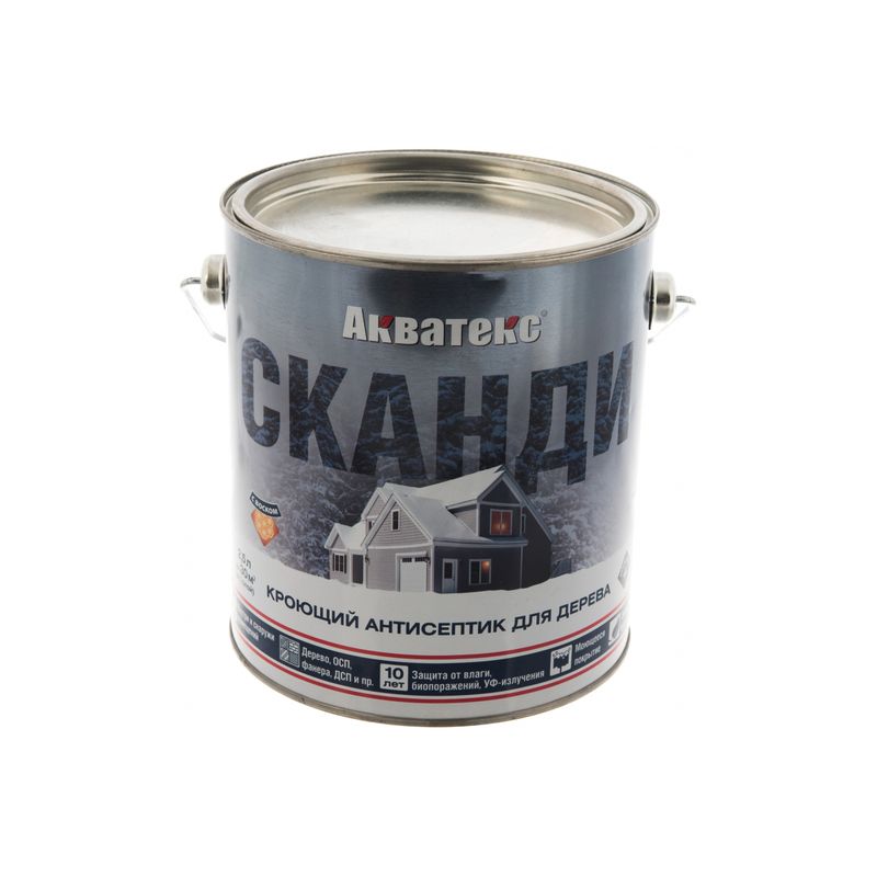 Акватекс СКАНДИ антисептик д/ дерева   2,5 л фьорд  /4  в Гусь-Хрустальном