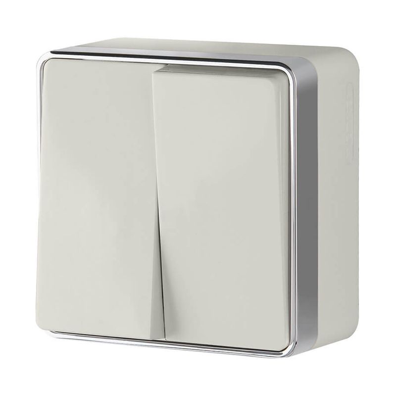 Выключатель  двухклавишный Gallant (слоновая кость) W5020003  в Гусь-Хрустальном