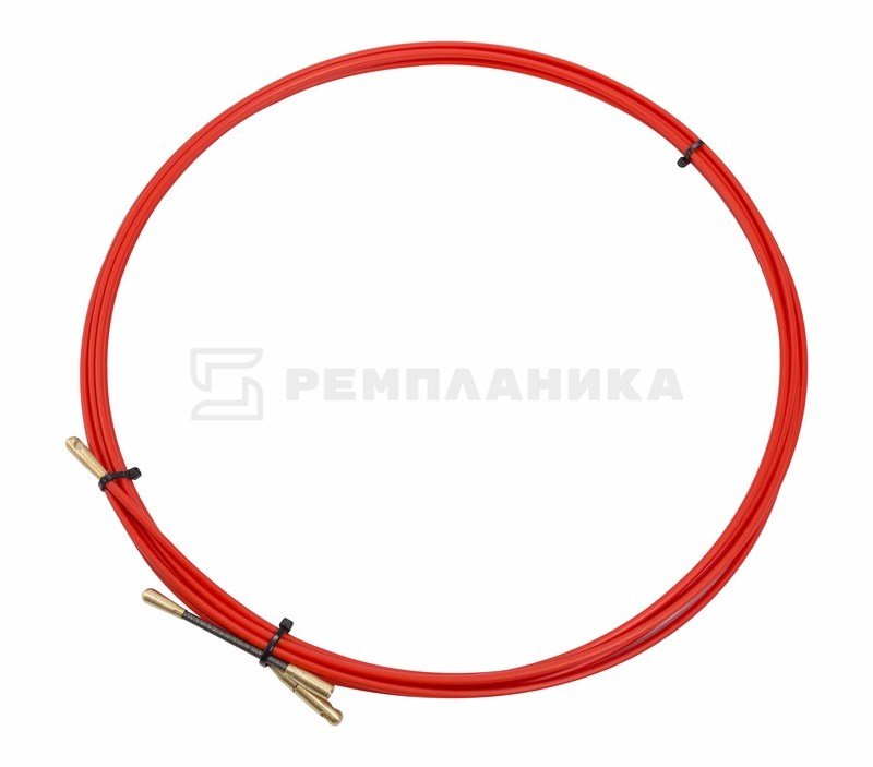 47-1005 Протяжка кабельная (мини УЗК в бухте), стеклопруток, d=3,5мм, 5м КРАСНАЯ  в Гусь-Хрустальном