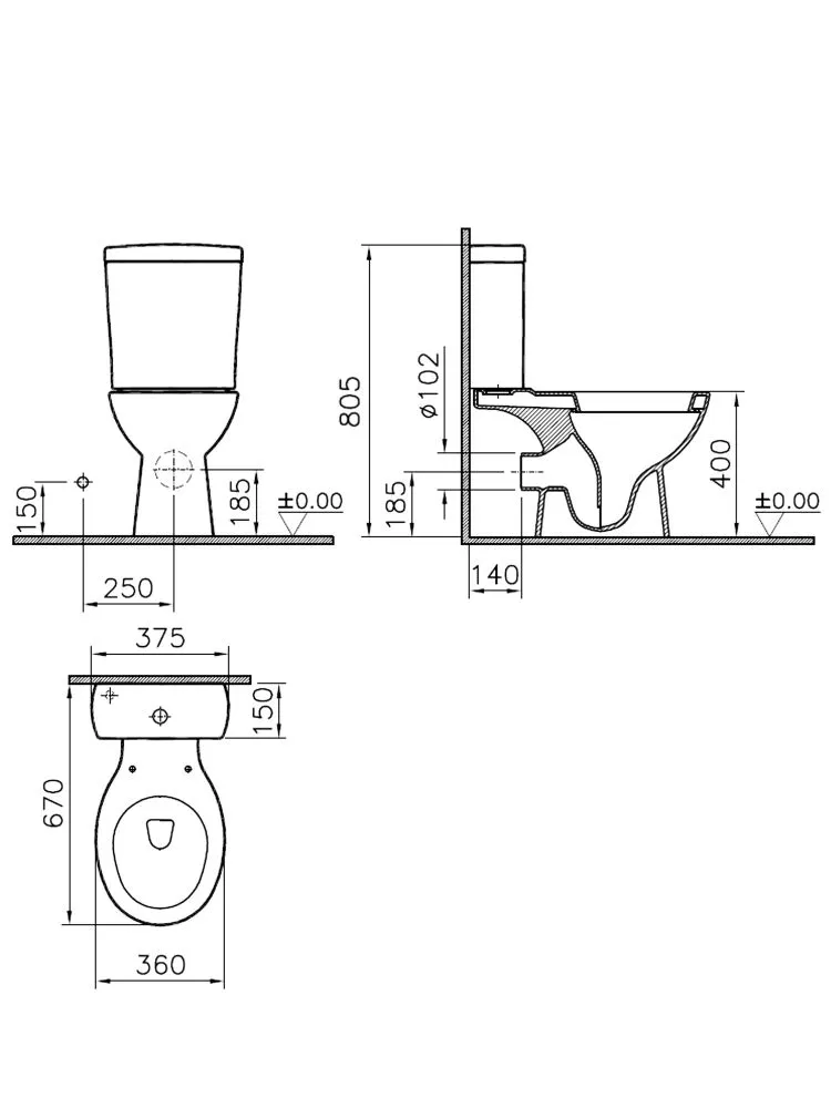 Унитаз Vitra Sturm 9754B003-7214  в Гусь-Хрустальном