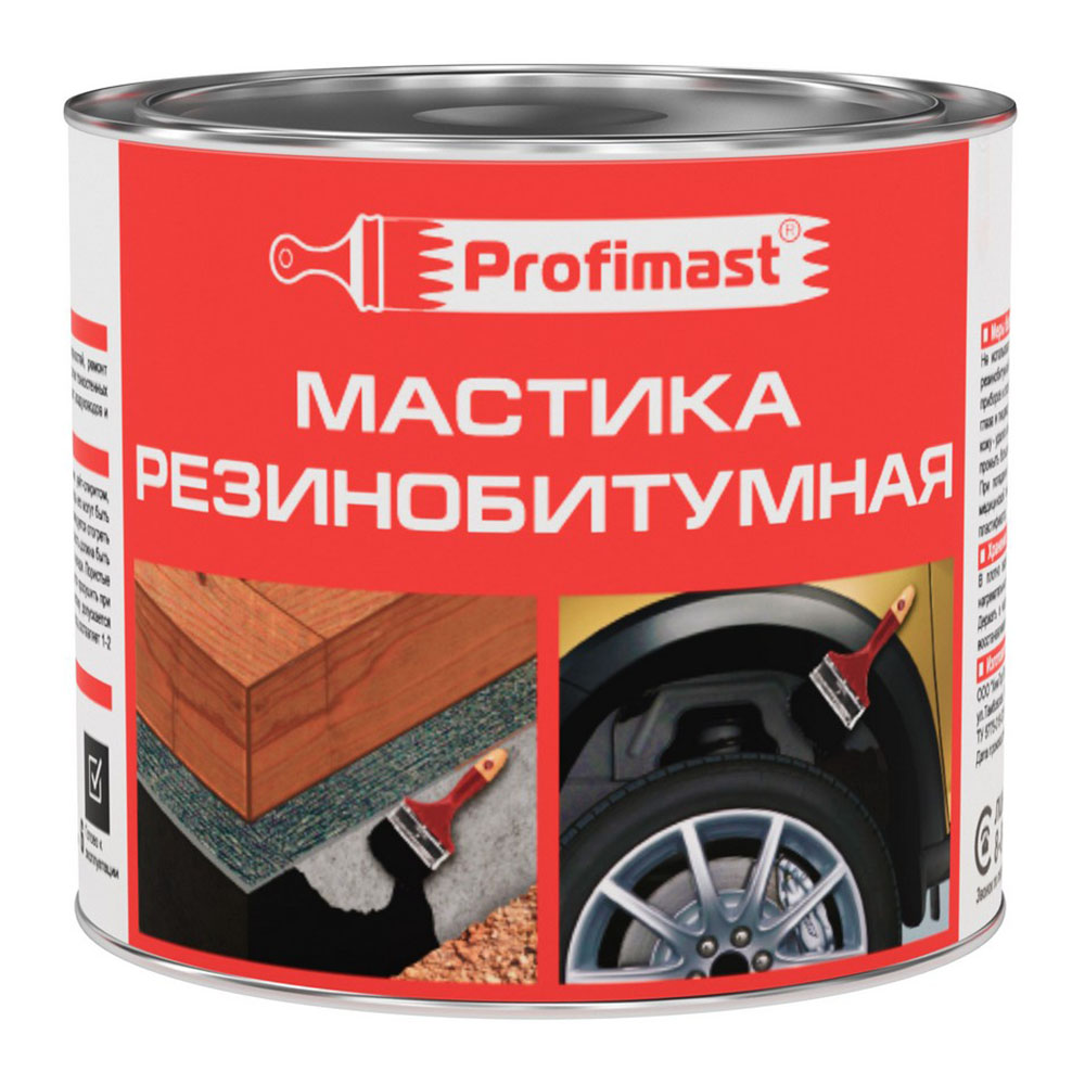 Мастика резинобитумная 2л/1,8кг/6 Profimast  в Гусь-Хрустальном