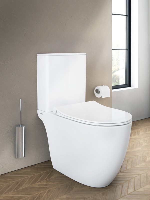 Унитаз-компакт Vitra Sento безободковый сиденье м/лифт 9830В003-7204  в Гусь-Хрустальном