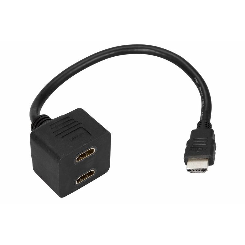 Переходник штекер HDMI - 2 гнезда HDMI, провод  REXANT 17-6832   в Гусь-Хрустальном