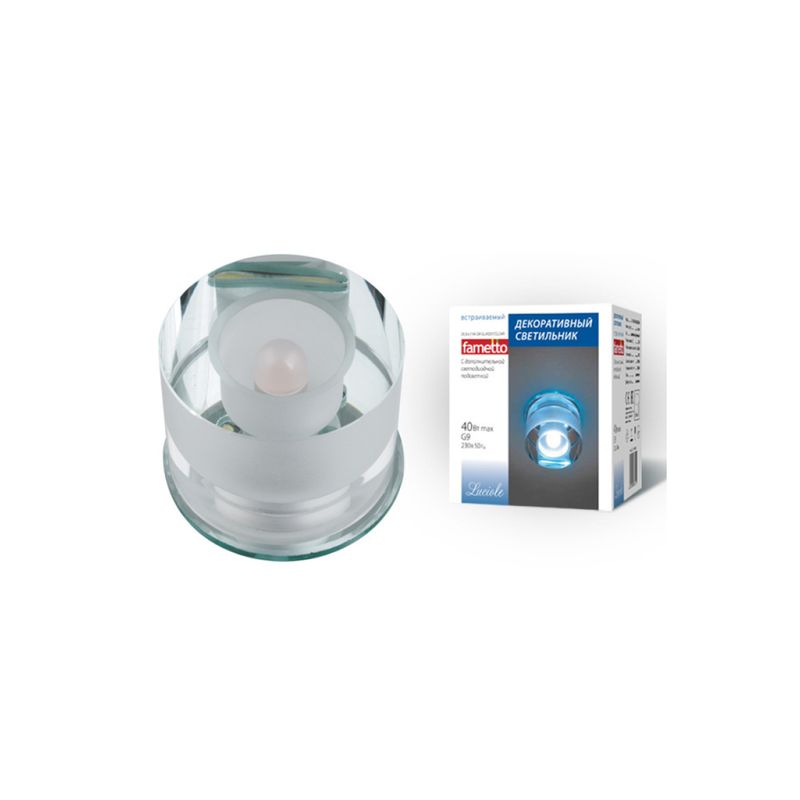 DLS-L114 G9 GLASSY/CLEAR Светильник декоративный встраиваемый, серия Luciole цоколь G9 ххх  в Гусь-Хрустальном