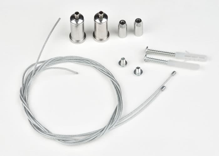 UFL-H02 SILVER 100 POLYBAG Комплект крепления для подвесного монтажа накладных светильников. Два тро  в Гусь-Хрустальном