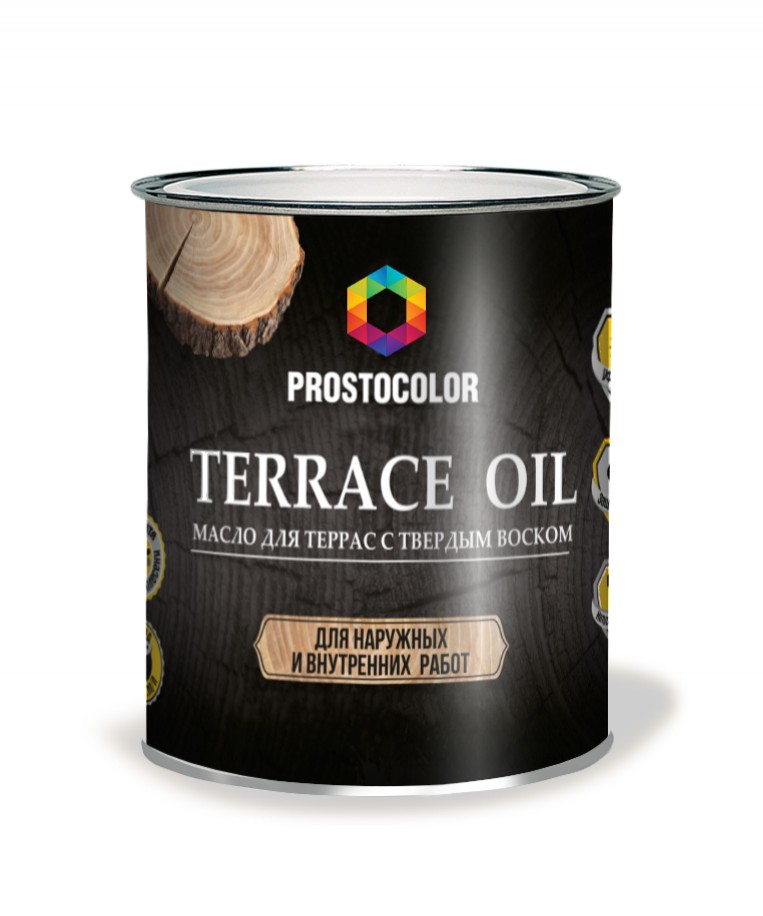 Масло д/ Террас PROSTOCOLOR (бруно)  0,75 л  /6  в Гусь-Хрустальном