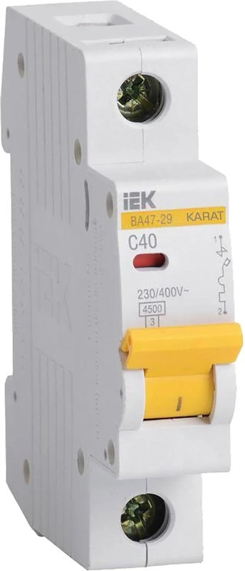 Выключатель автоматический 1P 40А C ВА47-29 4.5кА IEK  в Гусь-Хрустальном