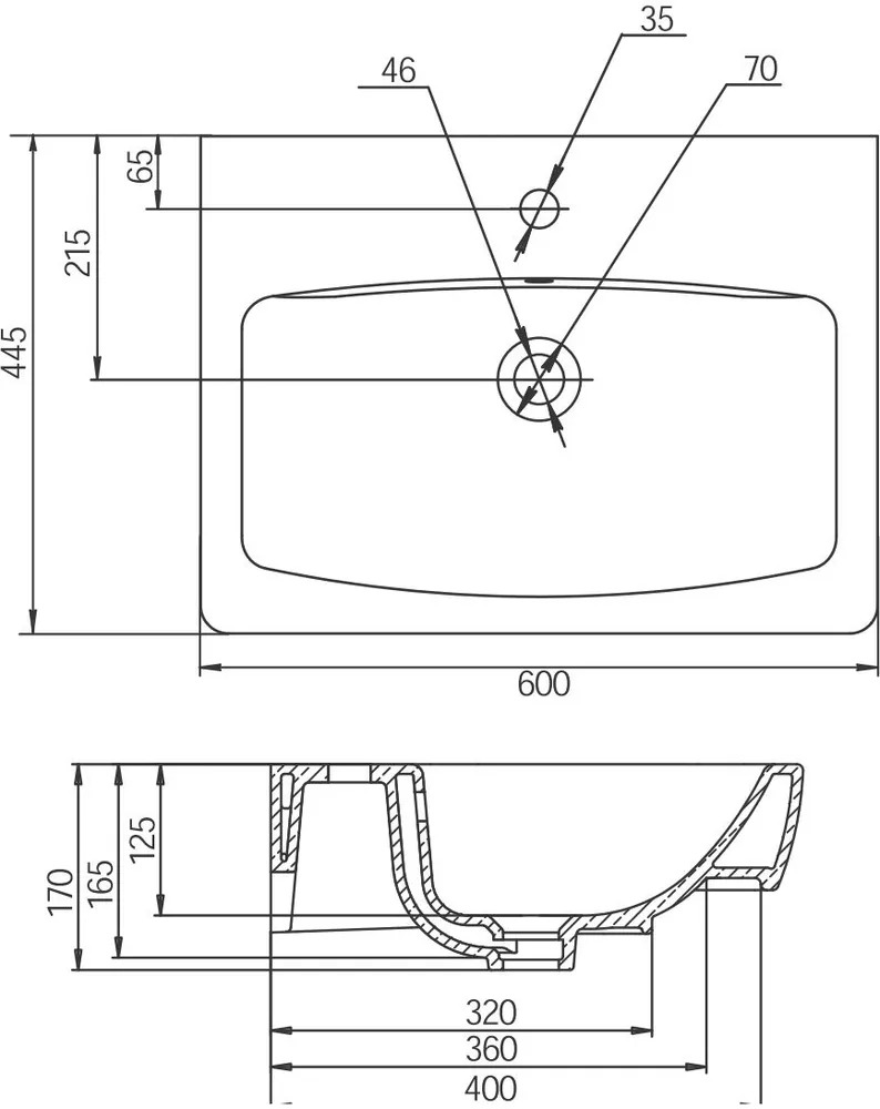 Раковина Нео 60 AQUA-TON  1WH302186  в Гусь-Хрустальном