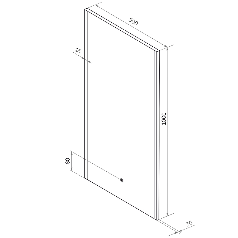 Зеркало Modern LED, 500x1000 ЗЛП619   в Гусь-Хрустальном