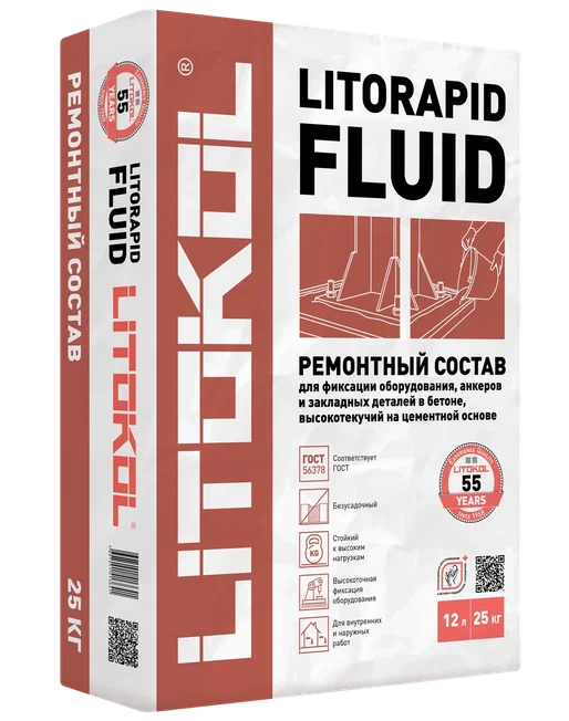 LITORAPID FLUID Анкеровочный состав 25 кг/54 шт.  в Гусь-Хрустальном
