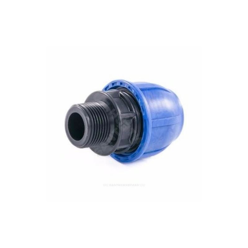 Муфта компрессионная с наружной резьбой  d 32x 3/4" для ПЭ труб(75) 3728  в Гусь-Хрустальном