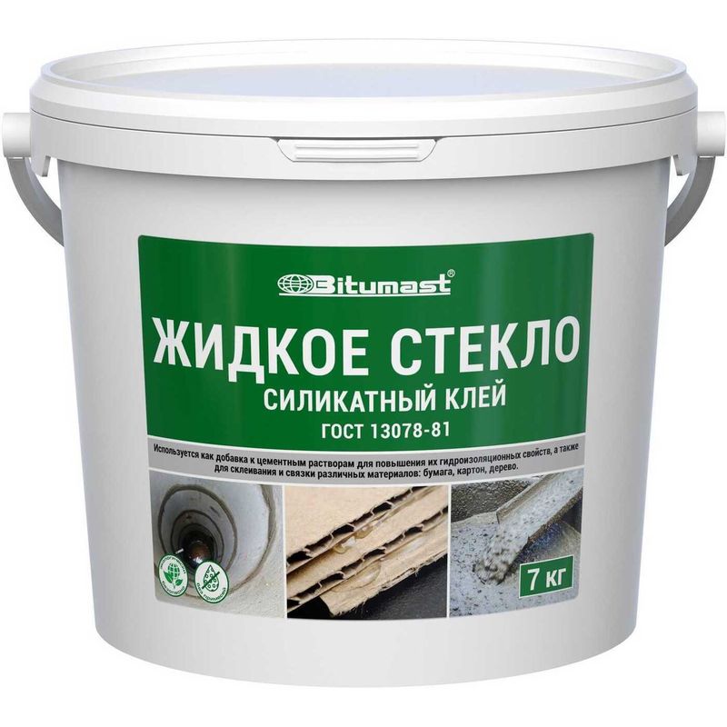 Жидкое стекло 7 кг Bitumast   в Гусь-Хрустальном