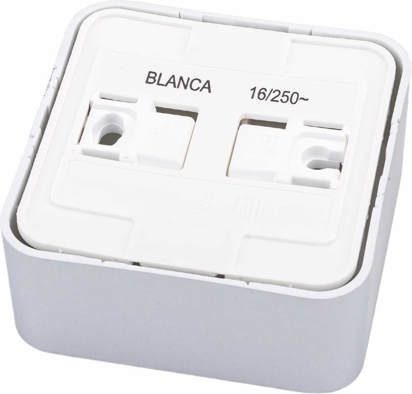 BLNRA000113 Розетка BLANCA наруж. без заземления без шторок с изоляц. пластиной 16А 250В алюм  в Гусь-Хрустальном