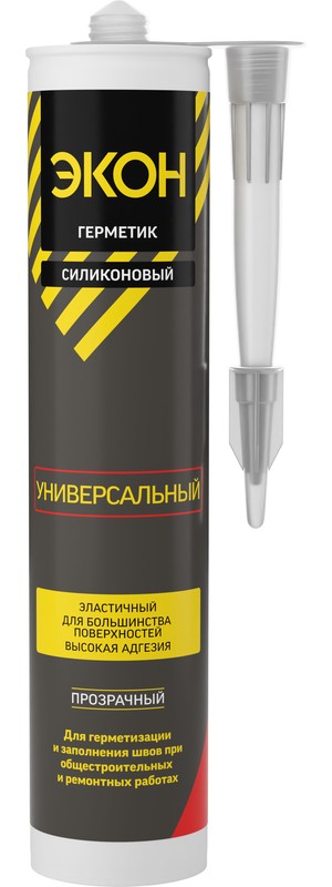Герметик универсальный ЭКОН Прозрачный 280 мл  /12  в Гусь-Хрустальном