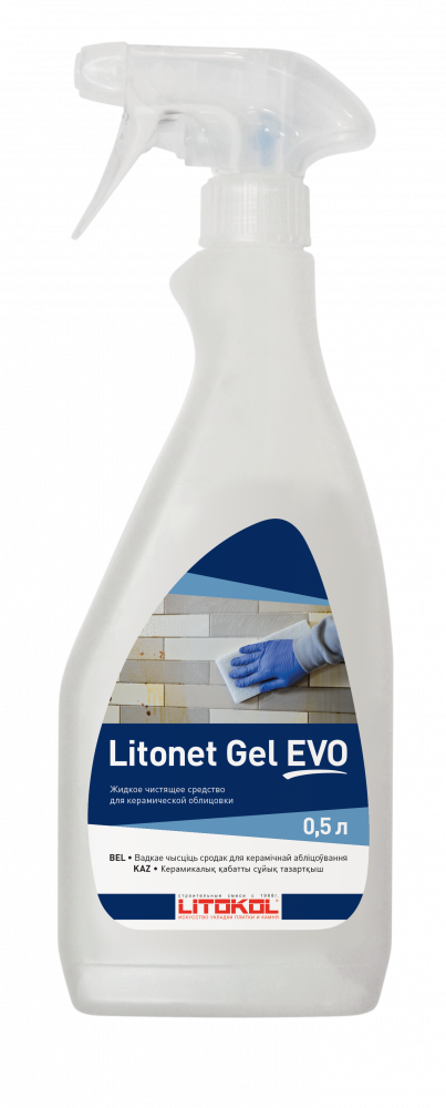 ЛИТОНЕТ ГЕЛЬ ЭВО / LITONET GEL EVO моющее средство для плитки 0,5 л  в Гусь-Хрустальном