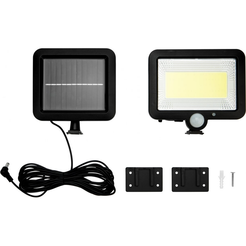602-1002 Прожектор NEW AGE LED COB Lamper 15 Вт 6500 K IP65 3 реж, вын. солн пан 5 м, датч движ,осв  в Гусь-Хрустальном